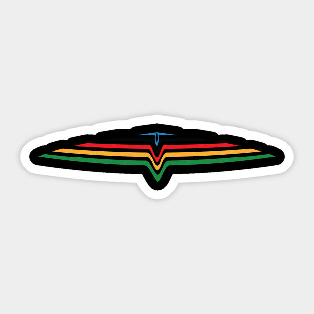 Aeroplane stripes Sticker by Maximuss